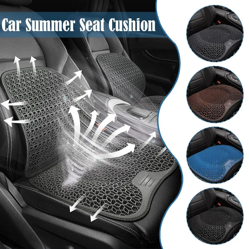 Gel Car Seat Cushion - Cooling Honeycomb Design