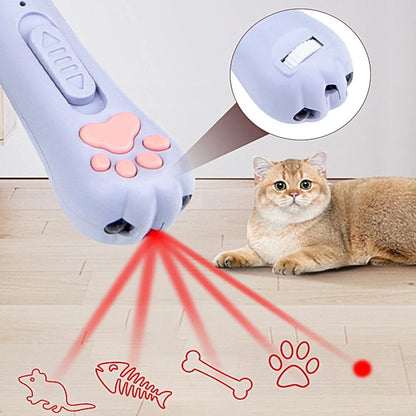 3-in-1 Cat Laser Toy - Interactive USB Rechargeable - Bascora