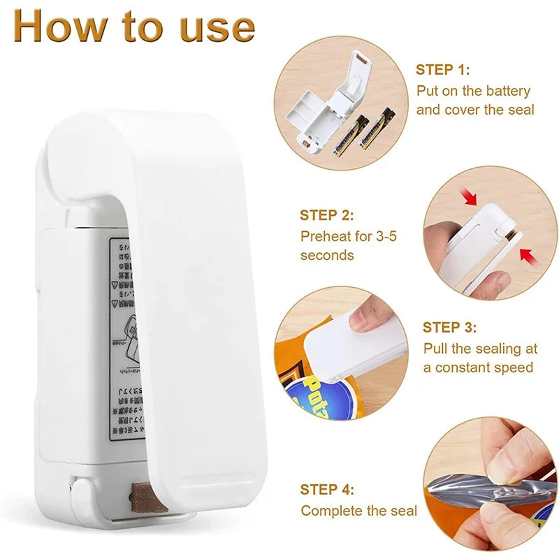 Mini Heat Bag Seal Machine - Professional Package Sealer