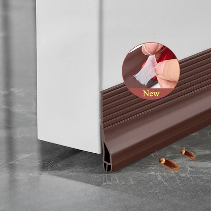 Door Bottom Sealing Strip - Weatherproof Draft Stopper - Bascora