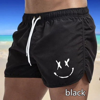 Men's Quick Dry Swim Shorts - Breathable Beach Pants with Pockets - Bascora