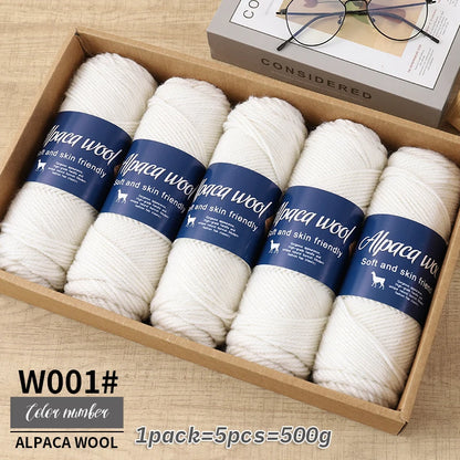 500g Coarse Hand-Weaving Alpaca Wool Yarn