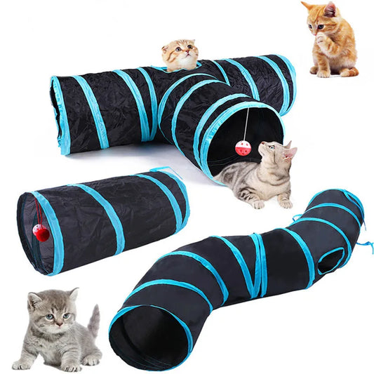 Foldable Cat Tunnel - Indoor Fun