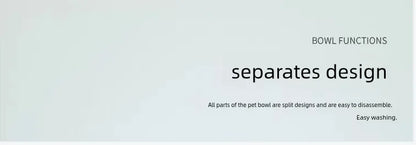 Cat Bowl Automatic Feeder - Integrated Water Dispenser - Bascora