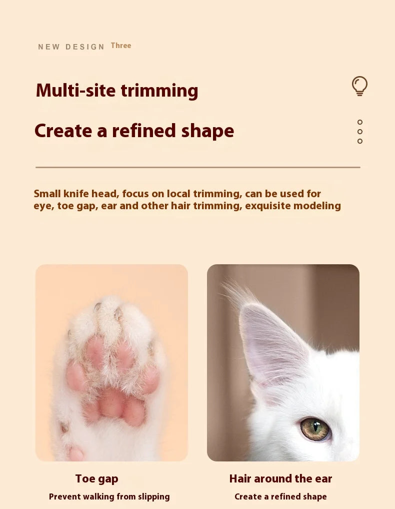Afeitadora de patas para mascotas - Recortadora de pelos de patas