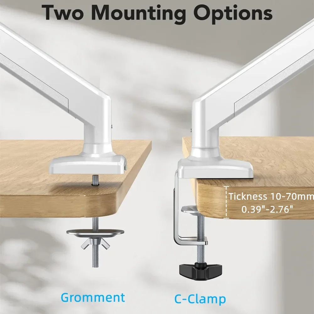 Universal Single Monitor Bracket - 14-32 Inch Desk Mount