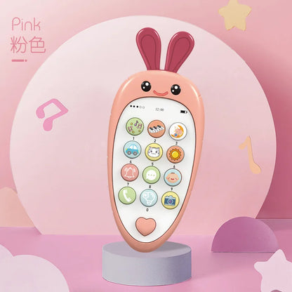 Baby Phone Toy - Music Sound Telephone with Teether - Bascora