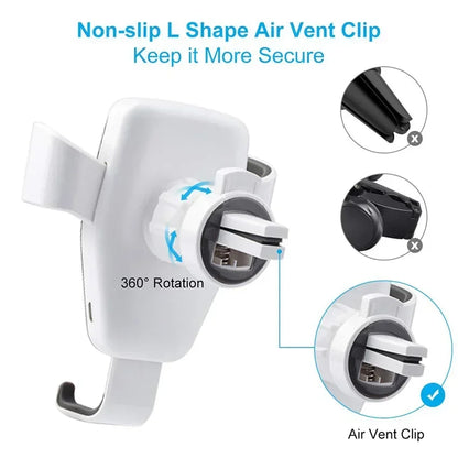 30W Wireless Car Charger - Fast Charging & Secure Mount - Bascora