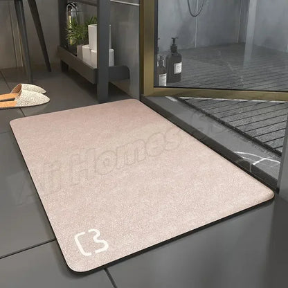 Double-Sided Diatomaceous Earth Bath Mat 40x60cm - Super Absorbent - Bascora