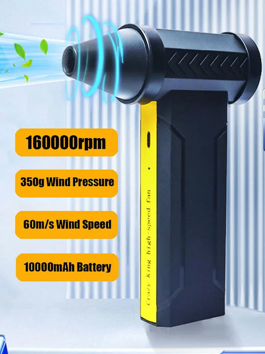 Brushless Motor Turbo Fan - 160,000 RPM with 10,000mAh Battery