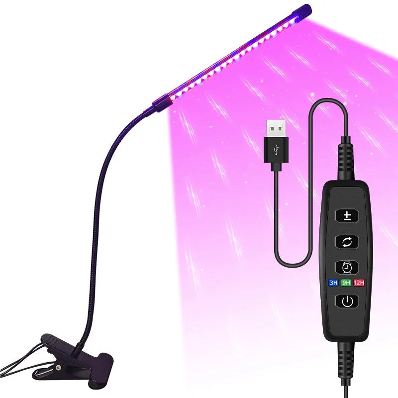 Ampoule LED de croissance USB 5 V - Lampe phyto à spectre complet 10 W-40 W