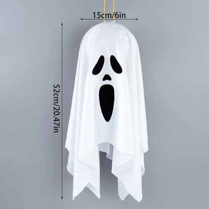 Halloween Ghost LED Light - Hanging Horror Prop Decoration - Bascora