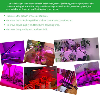 USB 5V LED Grow Light Bulb - Full Spectrum 10W-40W Phyto Lamp - Bascora