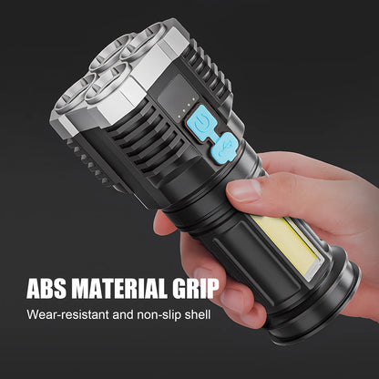 Self Defense Flashlight - Rechargeable High Power - Bascora