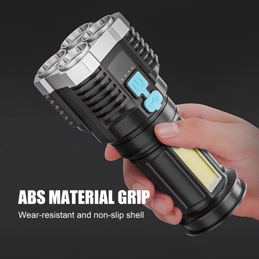 Self Defense Flashlight - Rechargeable High Power