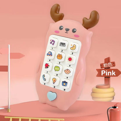 Baby Phone Toy - Music Sound Telephone with Teether - Bascora