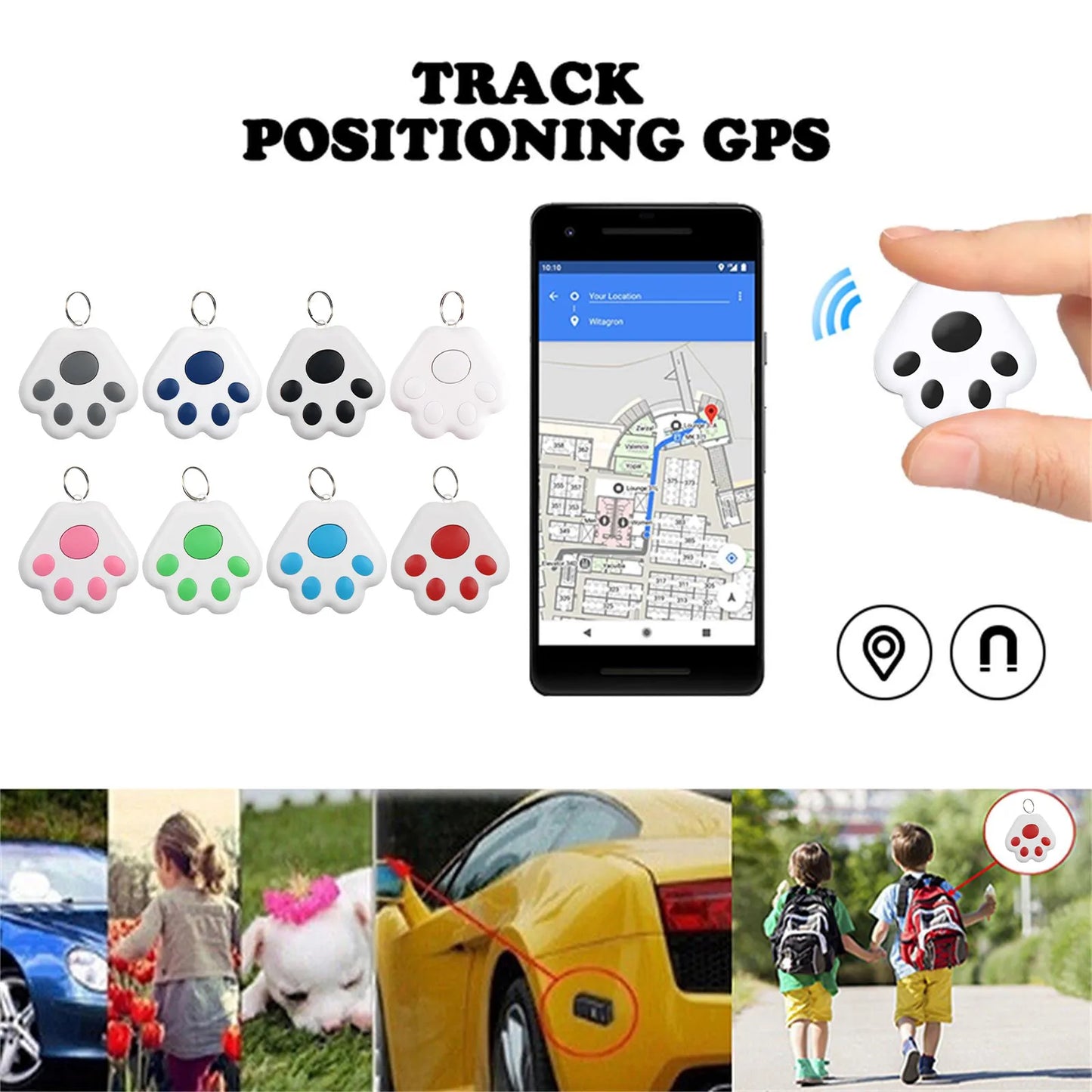 Pet Mini GPS Tracker Bluetooth 5.0