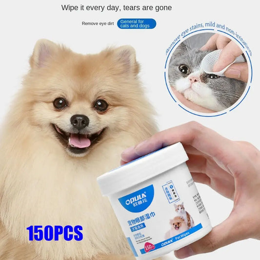 Premium Pet Eye Wipes for Cats and Dogs