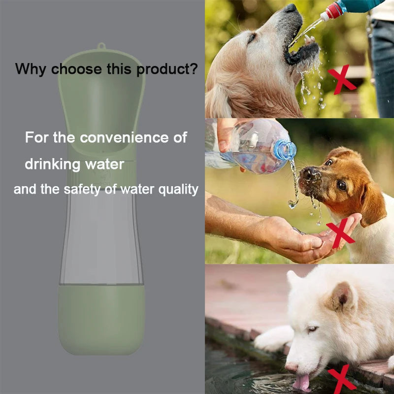 Portable Pet Water Bottle & Food Container