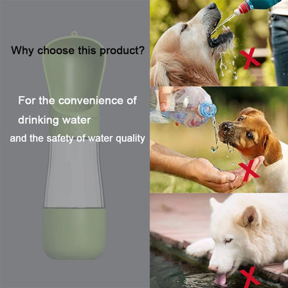Portable Pet Water Bottle & Food Container - Bascora