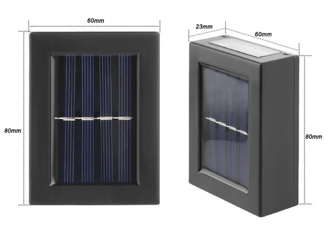 Solar Up and Down Spot Lights - Outdoor Waterproof Lighting