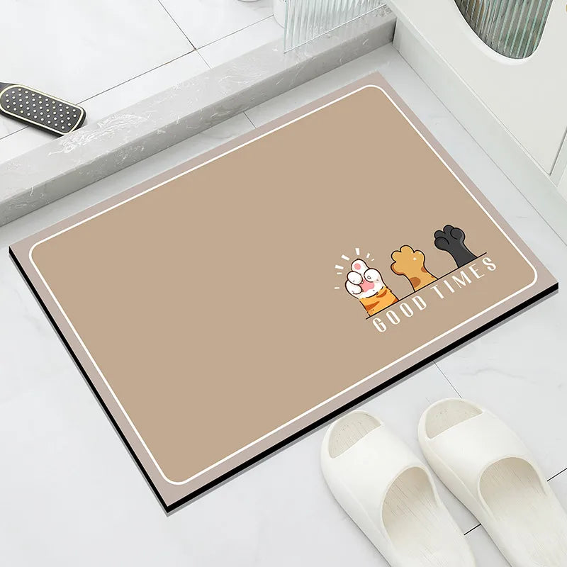 Petit tapis de terre de diatomées Daisy - Lavable à la main et multi-usages