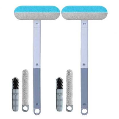 4-in-1 Pet Hair Cleaner - Washable Fabric-Safe Brush Set - Bascora
