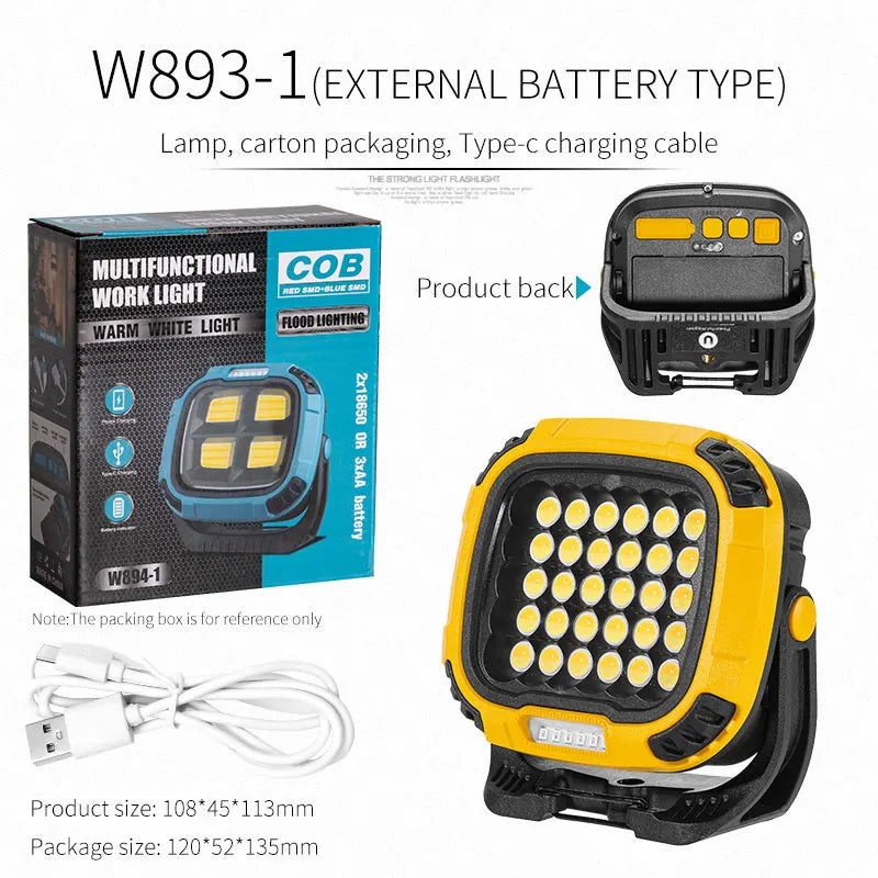 Power Bank Flashlight - 2-in-1 Portable Charger & Light