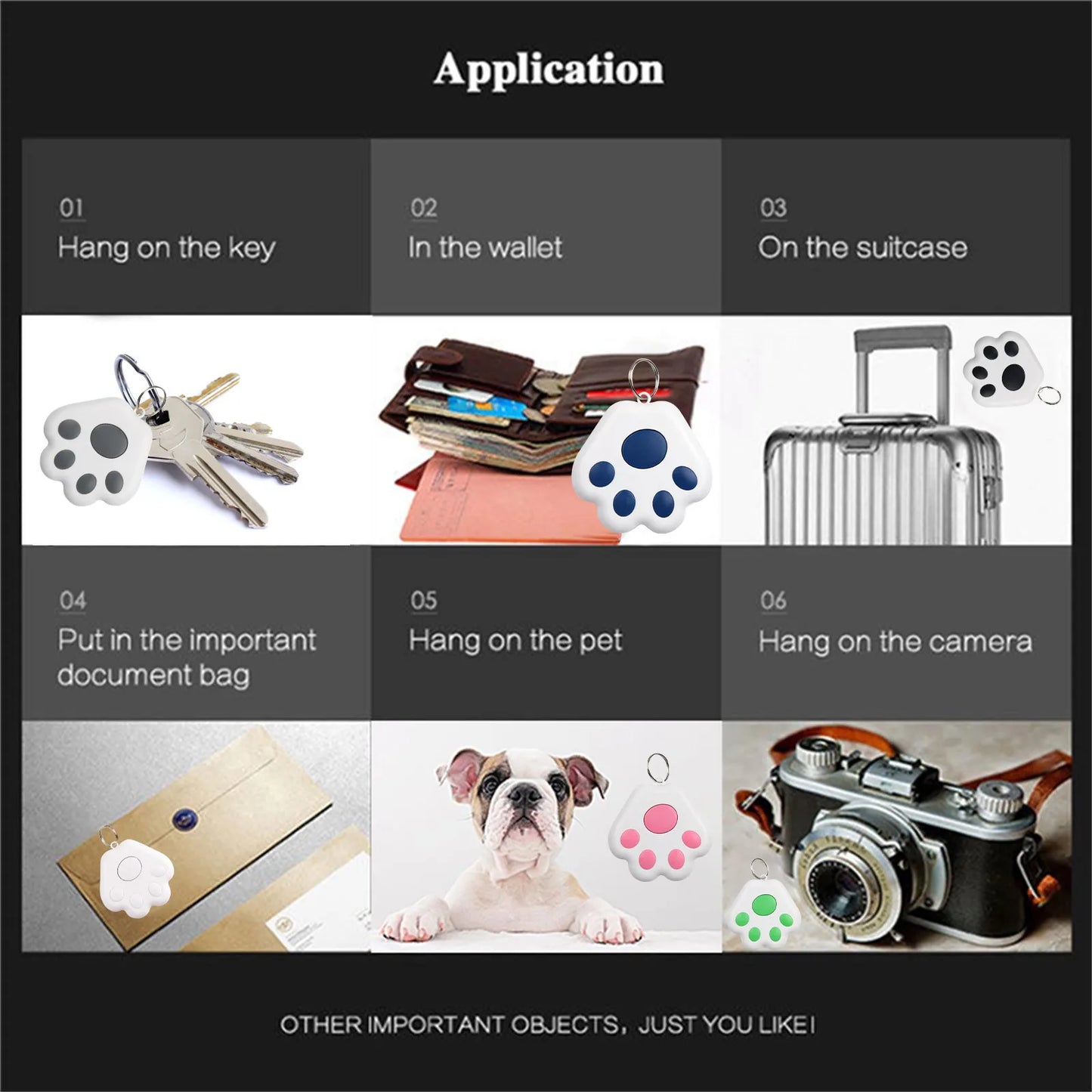 Pet Mini GPS Tracker Bluetooth 5.0