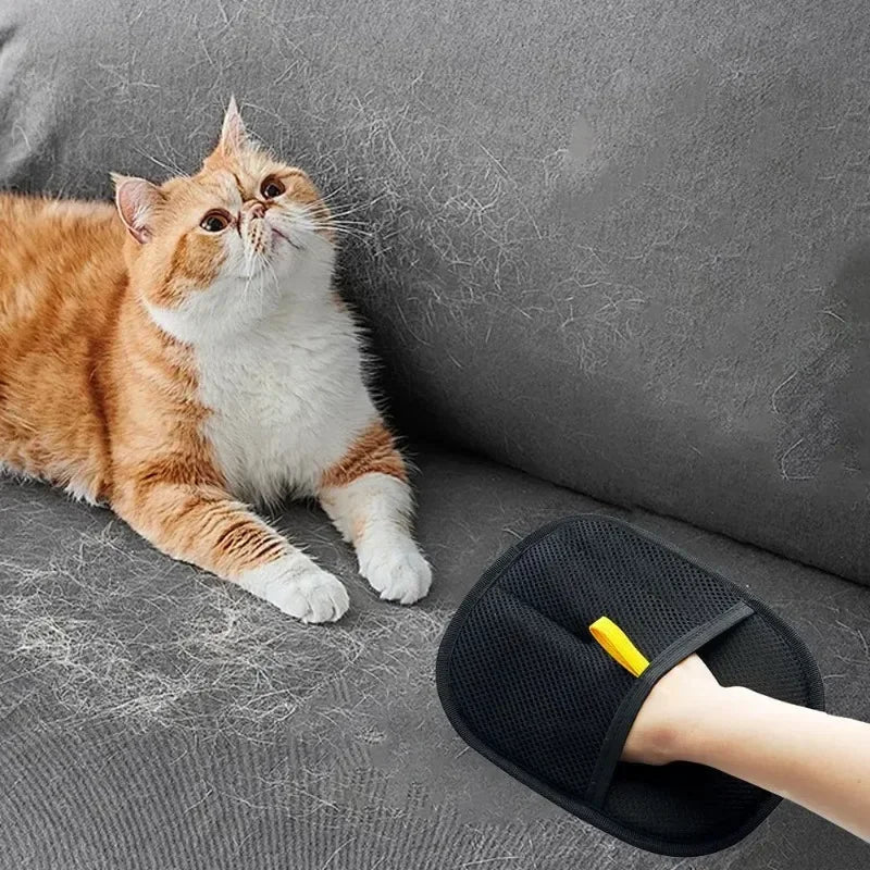 Gants anti-poils pour animaux de compagnie – Outil de toilettage et de nettoyage antistatique