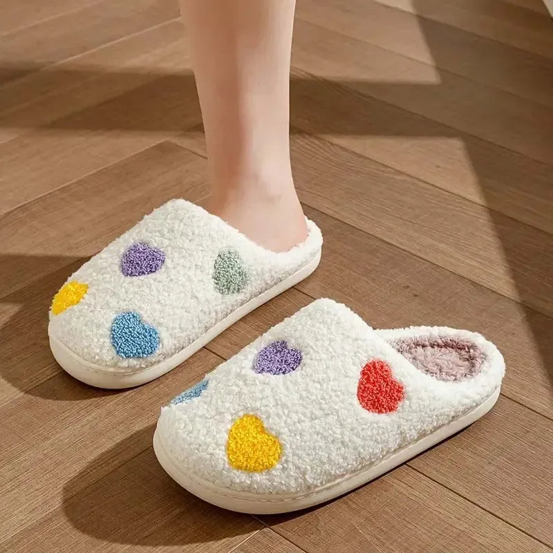Soft Sole Winter Slippers - Warm Anti-Slip Indoor Shoes for Women