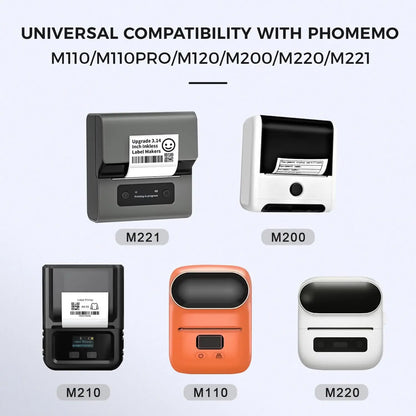 Circle Thermal Paper Stickers - Printer Compatible Labels - Bascora