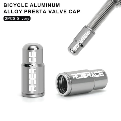 Bicycle Tire Valve Cap - Aluminum Alloy CNC Presta Valve - Bascora