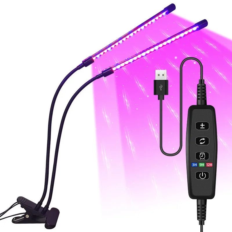 Ampoule LED de croissance USB 5 V - Lampe phyto à spectre complet 10 W-40 W