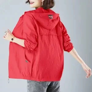 Sun Protection Jacket for Women - Hooded Summer Coat