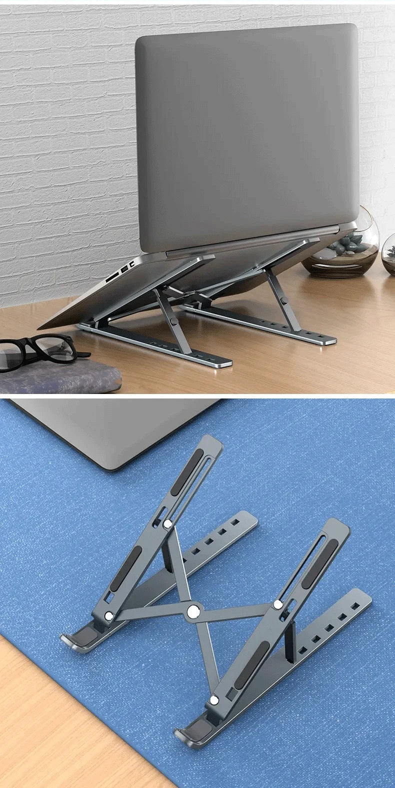 Premium Aluminum Laptop Stand - Professional Grade