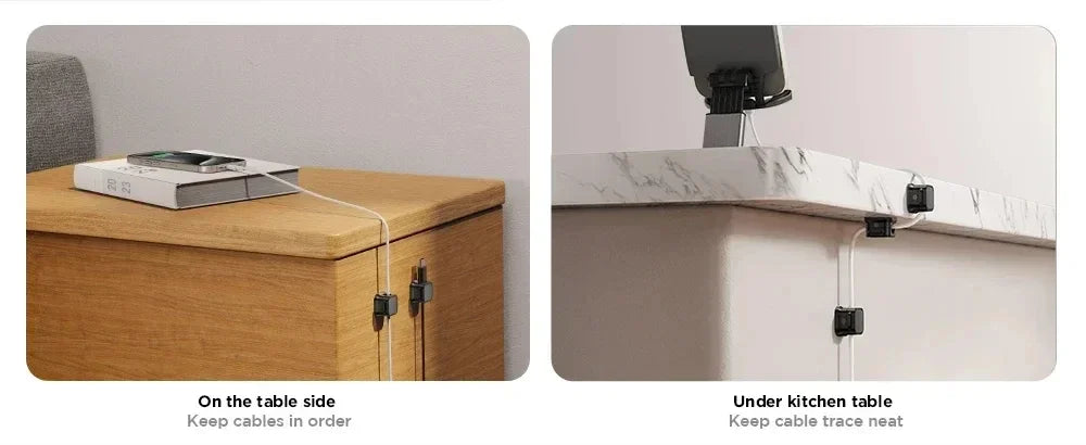 Magnetic Cable Clip & Cord Organiser - Workspace Management Solution