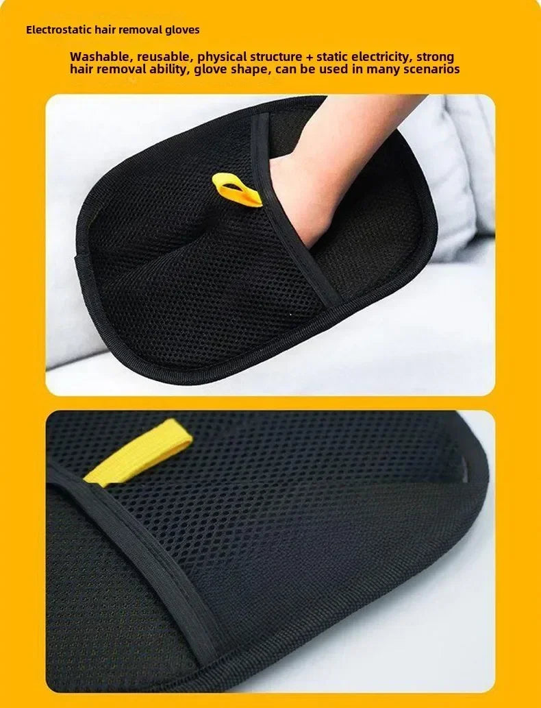 Gants anti-poils pour animaux de compagnie – Outil de toilettage et de nettoyage antistatique