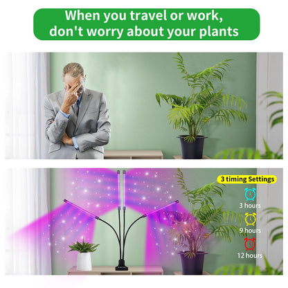 USB 5V LED Grow Light Bulb - Full Spectrum 10W-40W Phyto Lamp - Bascora