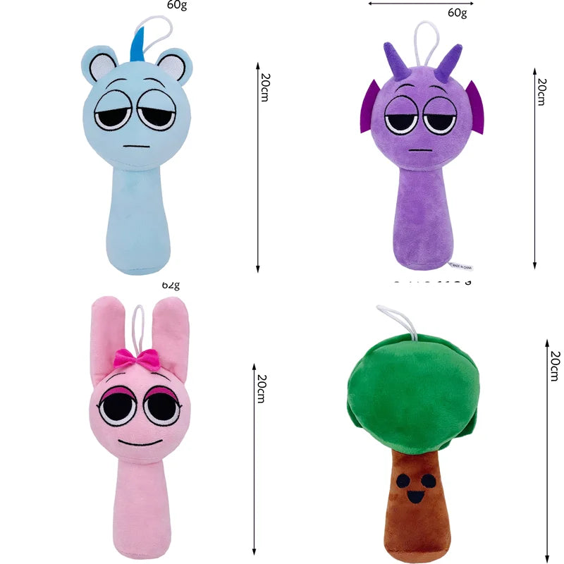 Cartoon Plush Toys - Stuffed Animal Doll Set for Kids
