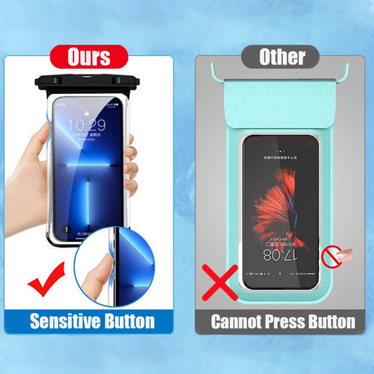 Waterproof Phone Case - Universal Underwater Pouch for Swimming