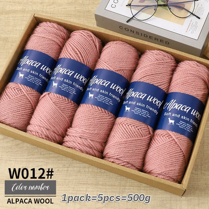500g Coarse Hand-Weaving Alpaca Wool Yarn