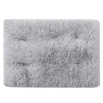 Thick Soft Pet Bed Mat - Square Plush Cushion for Dogs & Cats