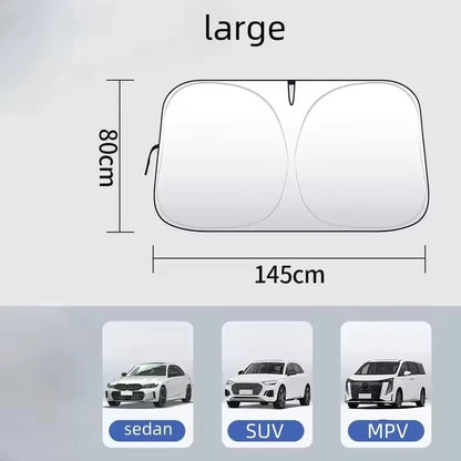 Car Sunshade - Block UV Rays, Reduce Heat - Bascora