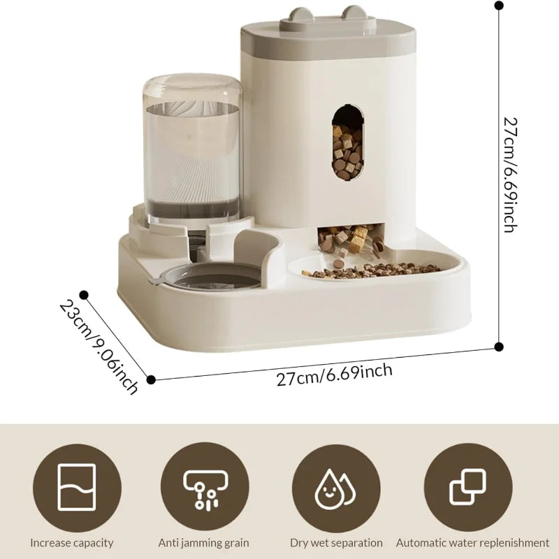 Distributeur automatique intelligent de nourriture et d'eau pour chats
