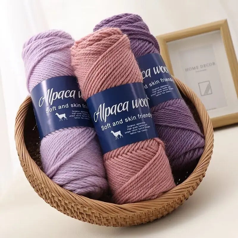 500g Coarse Hand-Weaving Alpaca Wool Yarn