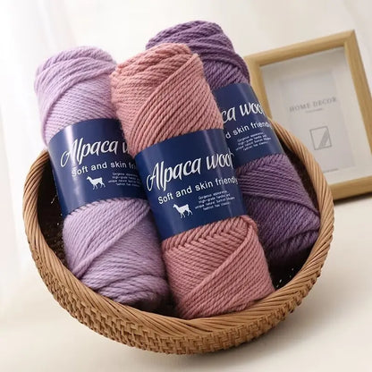 500g Coarse Hand-Weaving Alpaca Wool Yarn