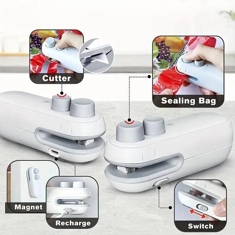 Mini Heat Bag Sealing Machine - Handheld Food Sealer