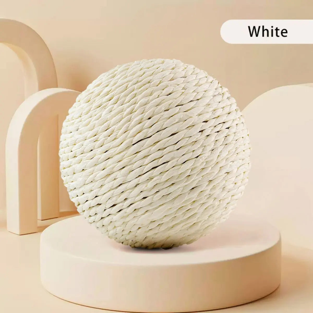 Interactive Sisal Cat Ball - Premium Quality