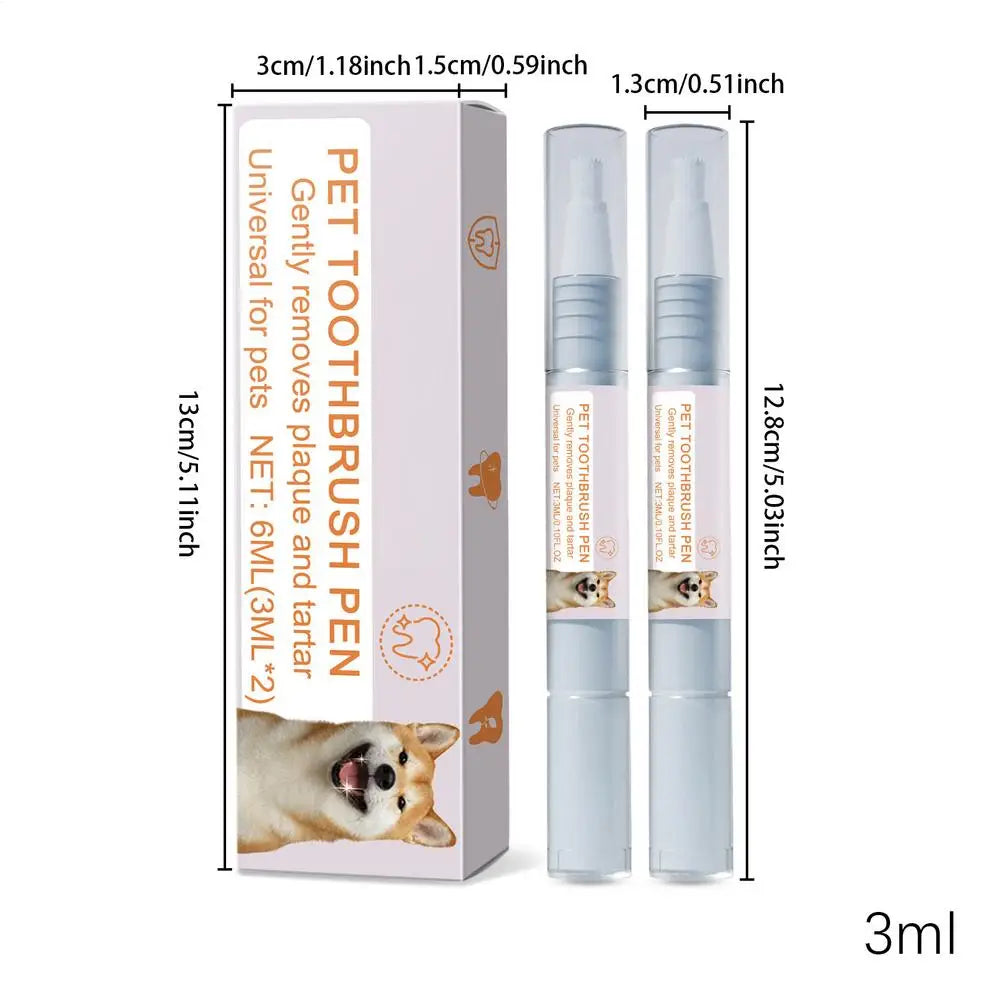 Stylo de nettoyage dentaire pour animaux de compagnie – Haleine fraîche et blanchiment des dents pour chiens et chats